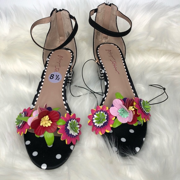 betsey johnson flower shoes